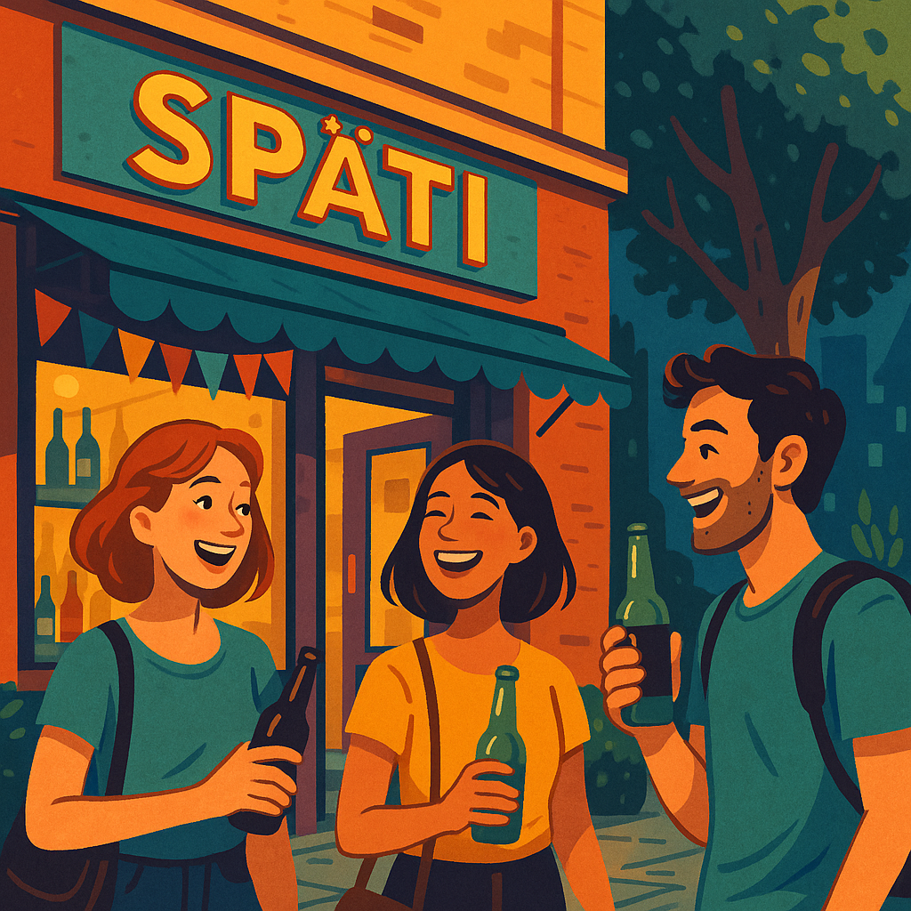 Späti Crawl Cartoon